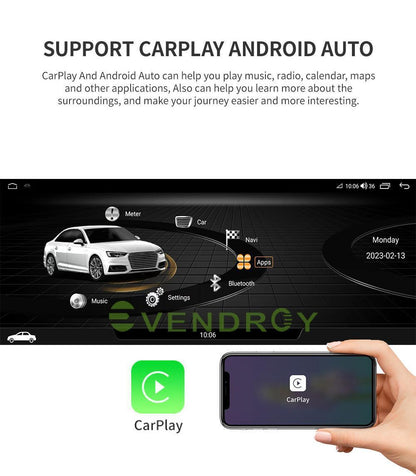 10.25"Car GPS Navigation Radio StereoPlayer For Audi A6 2013-2019 CARPLAY 4G+64G