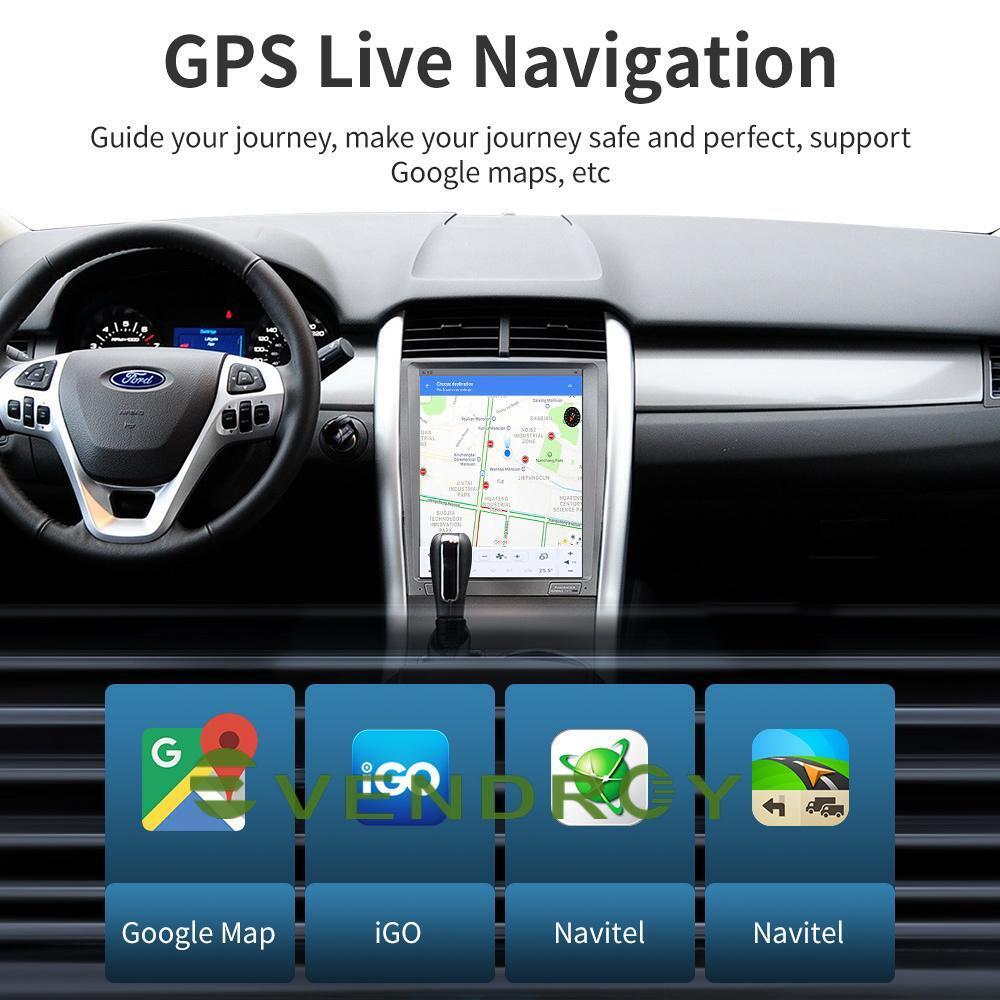 12.1"Car GPS Navigation For Ford Edge 2010-2013 Stereo Radio Head Unit 8G+128G