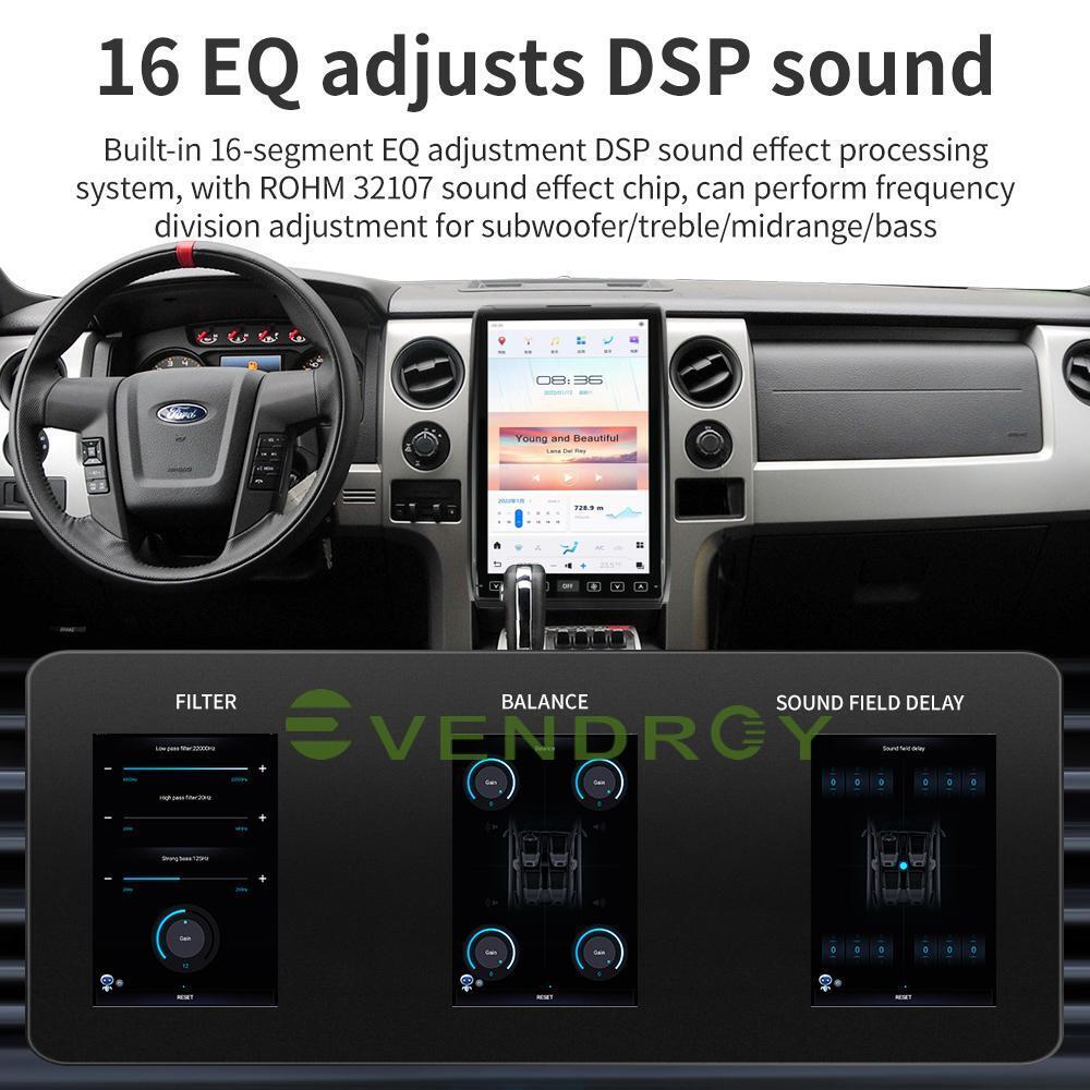 For Ford Raptor F150 2009-2012 Car GPS Navigation Radio Stereo Head  14.4"8+128G