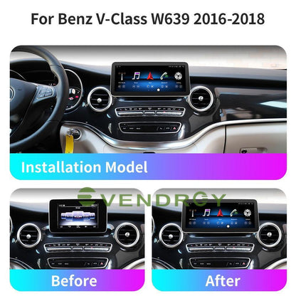 Android10 Car GPS Radio Stereo Navigation For Benz V-Class W639 16-18 10.25" 64G