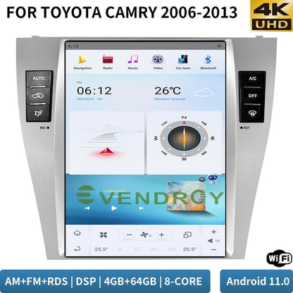 10.4" For TOYOTA CAMRY 2006-2013 Car GPS Navigation Stereo Radio 4+64GB andro11