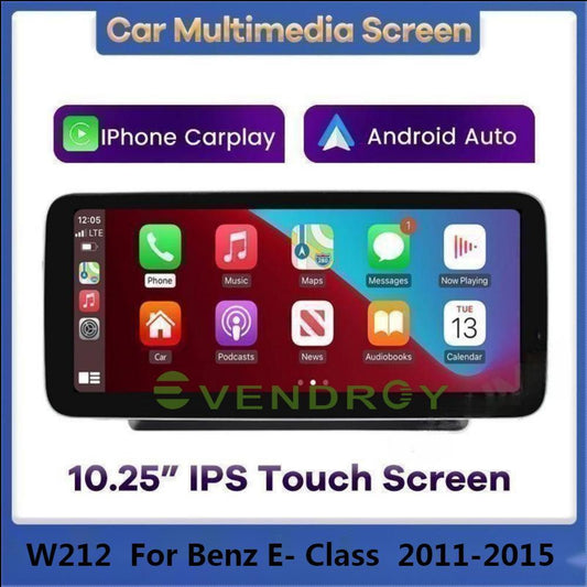 Wireless CarPlay Android Auto Car Multimedia Screen for Benz 11-15 E-Class10.25"