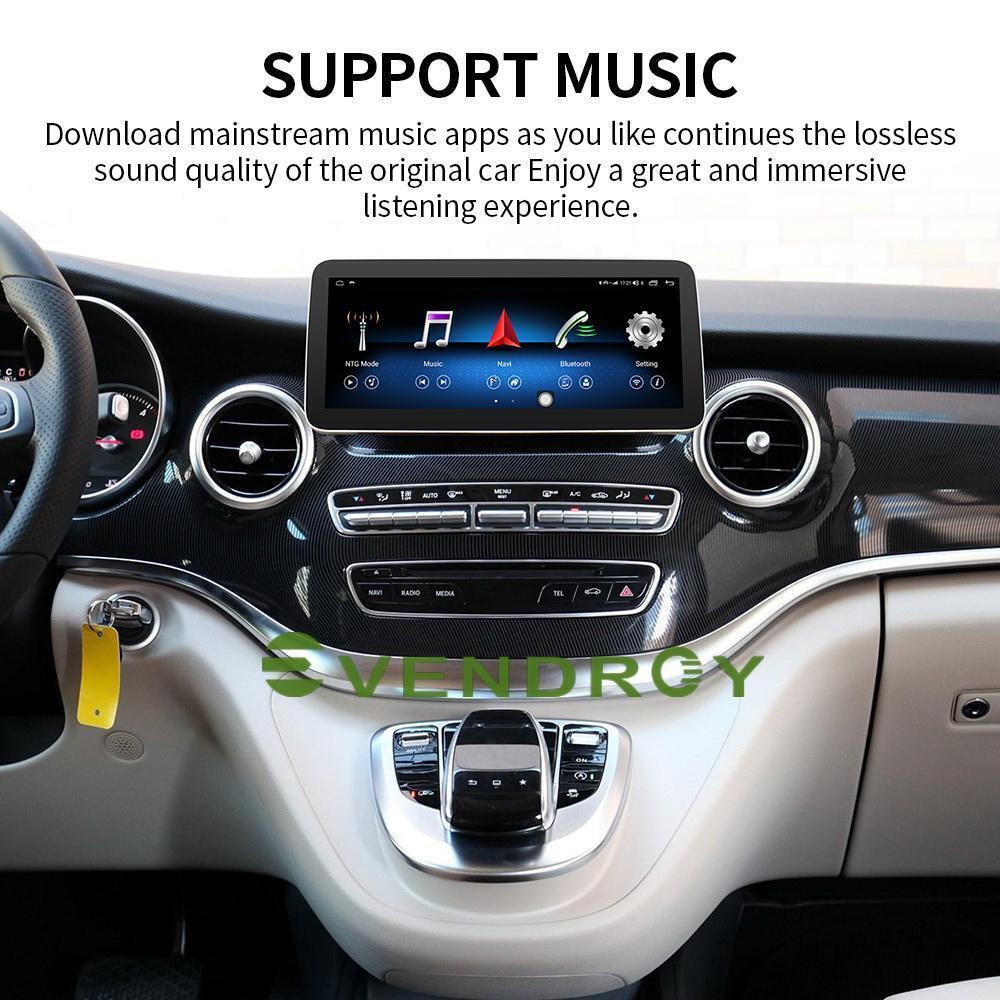 Android10 Car GPS Radio Stereo Navigation For Benz V-Class W639 16-18 12.3" 32G