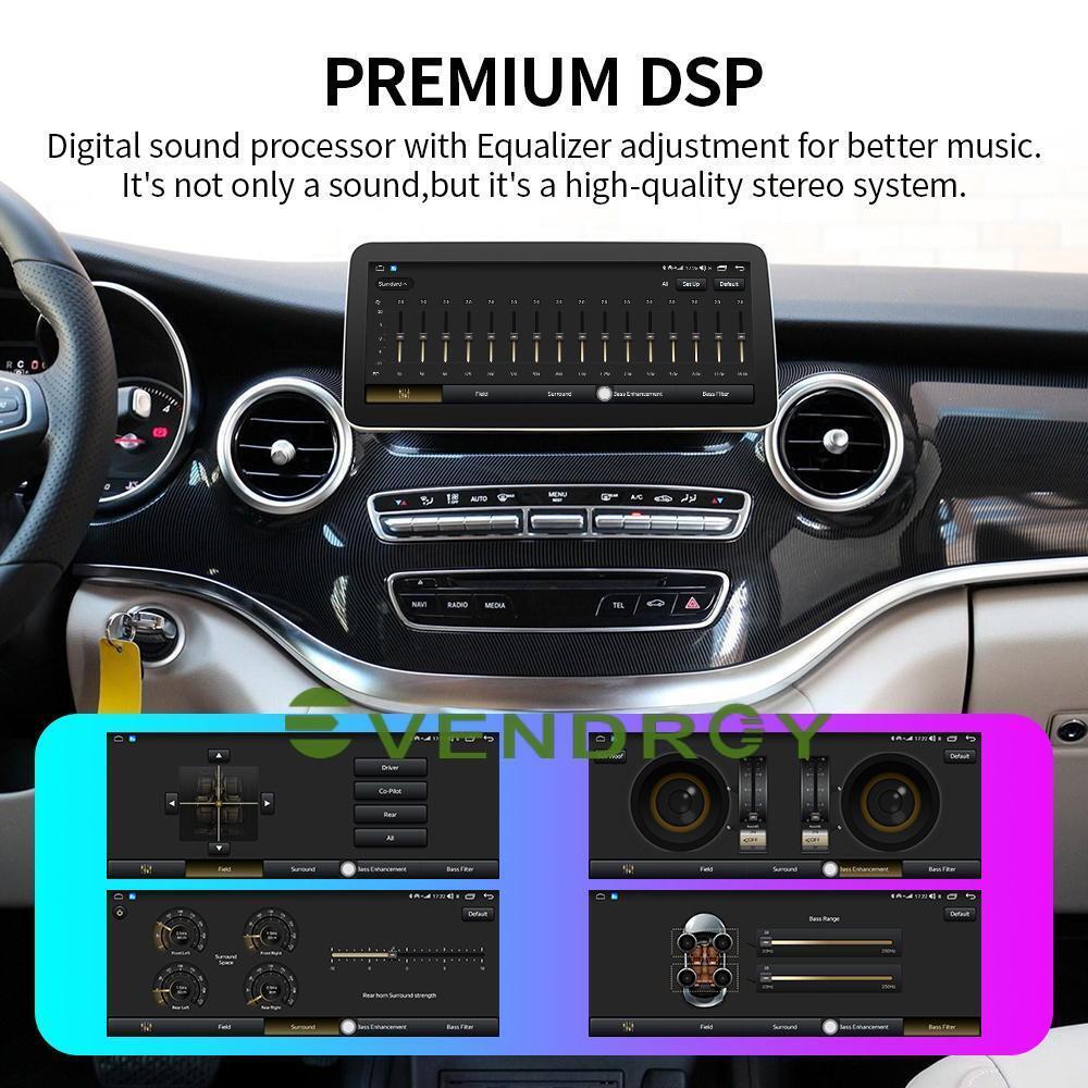 Android10 Car GPS Radio Stereo Navigation For Benz V-Class W639 16-18 12.3" 32G