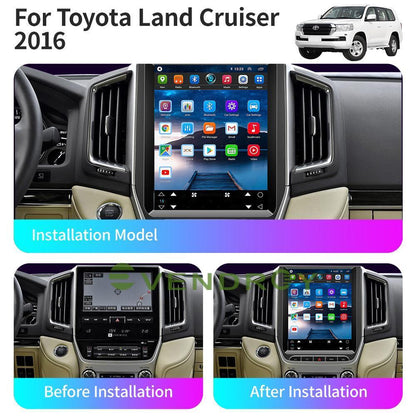 12.1"  For Toyota Land Cruiser 2016 Car GPS Radio Automotive Navigation System