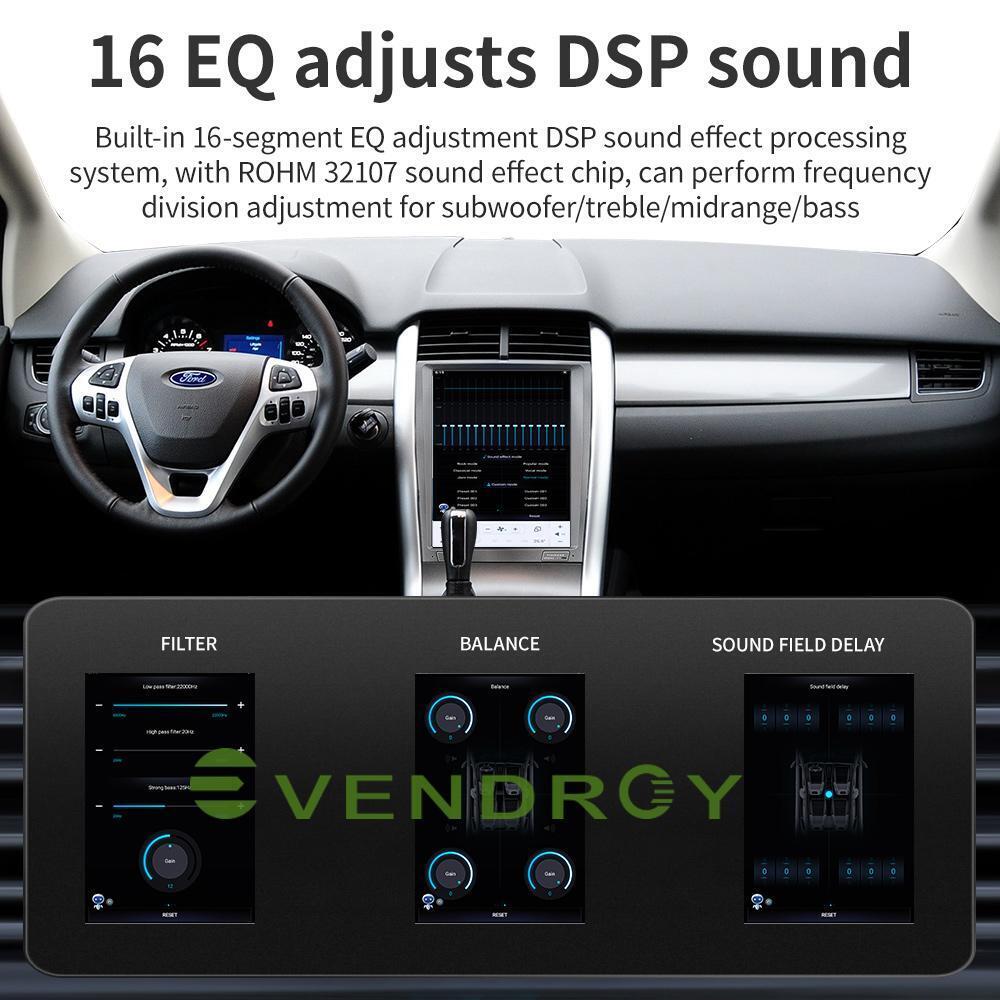 12.1" Car GPS Navigation For Ford Edge 2010-2013 Stereo Radio Head Unit 4+64G
