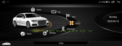 10.25"2G+32GCar GPS Navigation Radio Stereo Player For Audi A4L 17-2020 CARPLAY