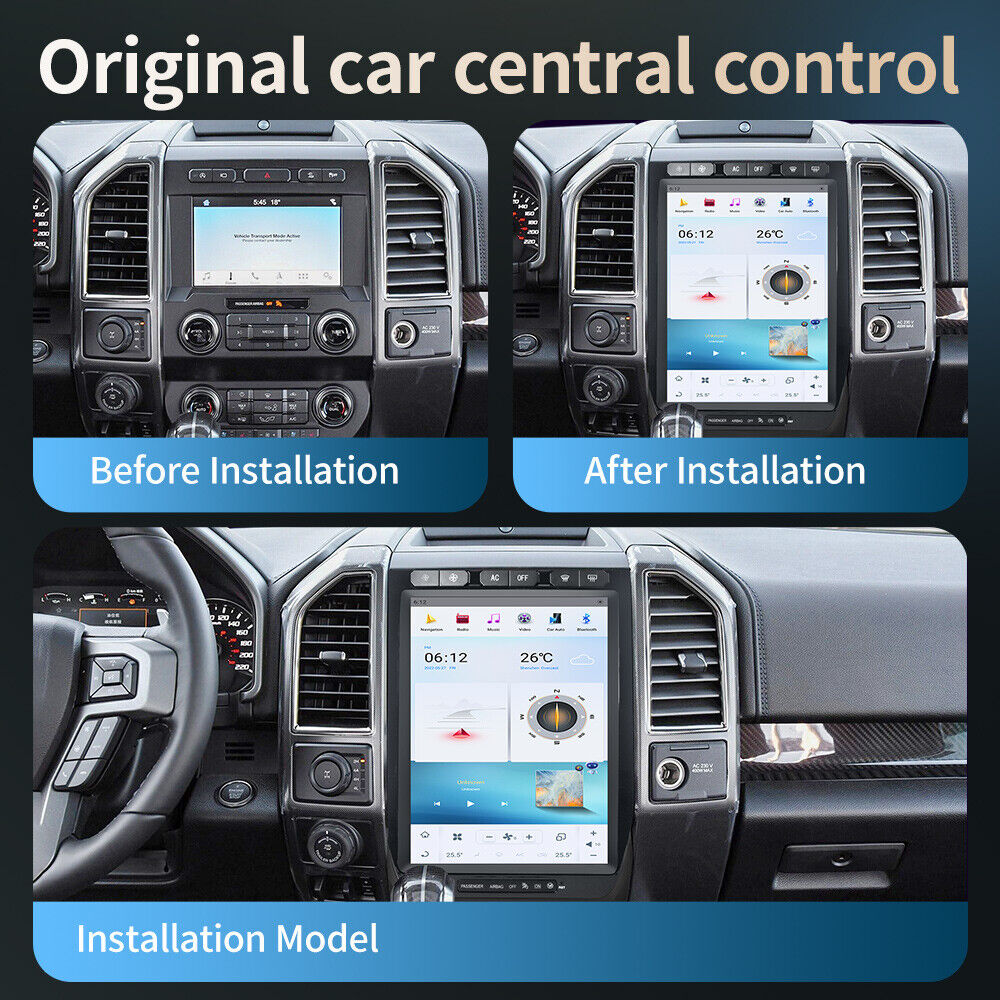 13"Car GPS Navigation For Ford Raptor/F150 2015-2019 Radio Stereo Audio 4+64G