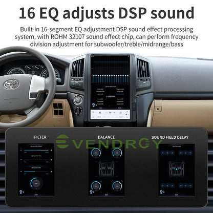 16" 8+128G Car GPS Navigation For Toyota Cruise 2008-2015 Stereo Radio Head Unit