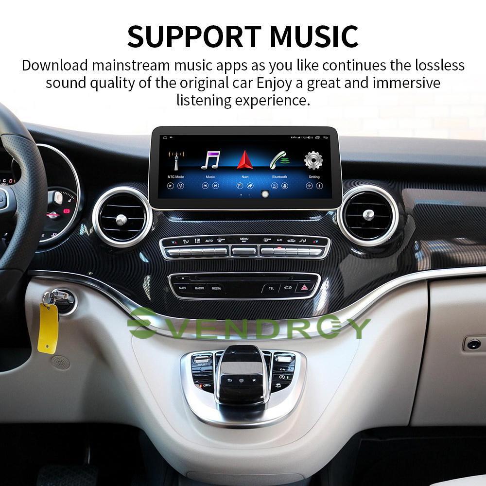 Android10 Car GPS Radio Stereo Navigation For Benz V-Class W639 16-18 10.25" 64G