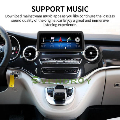 Android10 Car GPS Radio Stereo Navigation For Benz V-Class W639 16-18 10.25" 64G