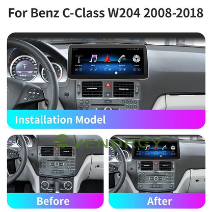 Car GPS Radio Navigation for Benz C-Class W204 2008-2018 10.25" Android10  2+32G