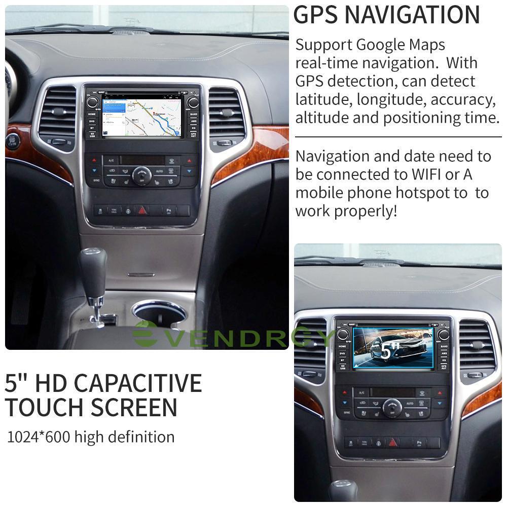 car radio navigation carplay For Jeep Grand Cherokee 2010-2013 Android11