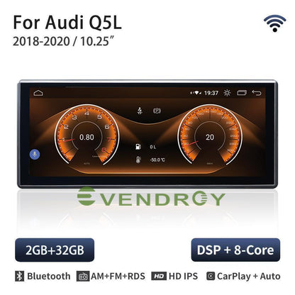 2G+32G 10.25"Car GPS Navigation Radio Stereo Player For Audi Q5L 2018-2020