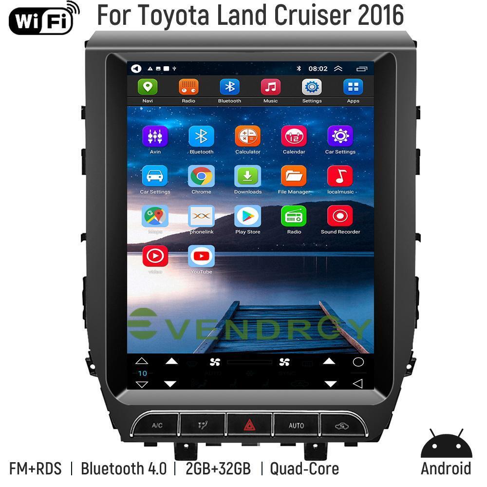 12.1"  For Toyota Land Cruiser 2016 Car GPS Radio Automotive Navigation System