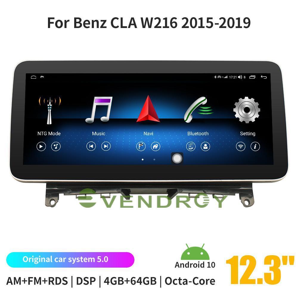 Android 10 Car GPS Radio Stereo Navigation For Benz CLA/CLS  W216  12.3" 4G+64G