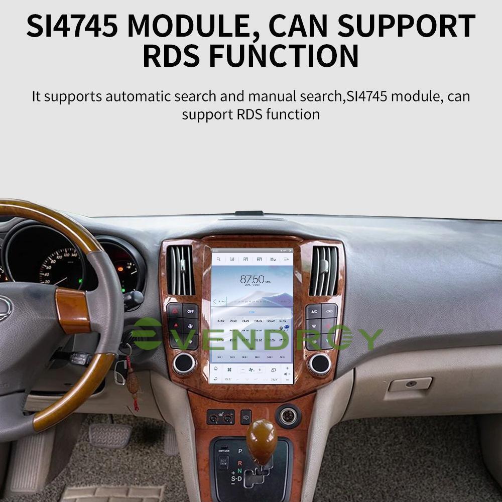 11.8" Car GPS Navigation Stereo Radio Car Audio 4+64G For Lexus RX300 2004-2008