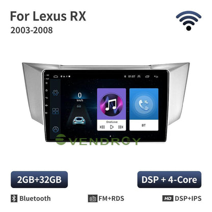 For Lexus RX300/330/350/400H GPS Navi  Carplay Android 11 Car Stereo Radio