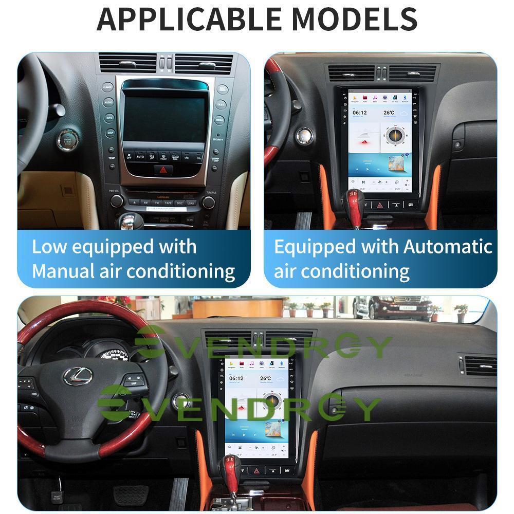 11.8"Car GPS Navigation For Lexus GS 2004-2011 Car Radio Stereo Head Unit 8+128G