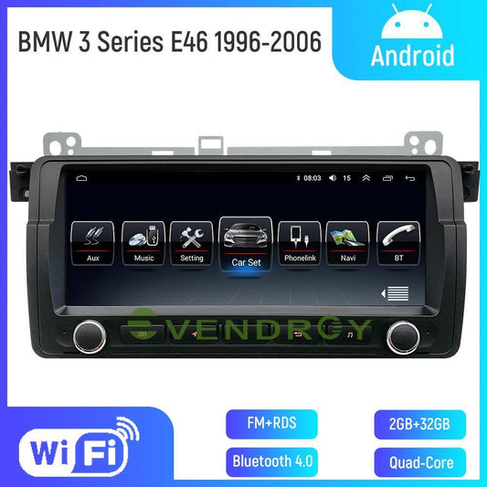 Car GPS Navigation Headunit Stereo Radio For BMW 3 Series E46 1996-2006 2+32G