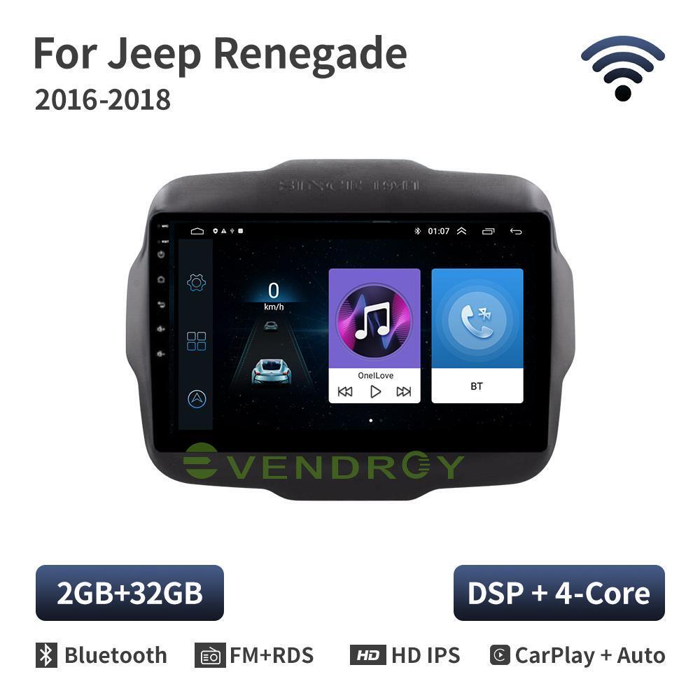 For Jeep Renegade 2015-2020 Android 11 Car Radio Stereo Carplay GPS navigation
