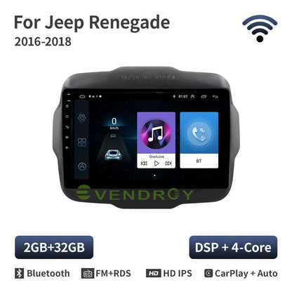 For Jeep Renegade 2015-2020 Android 11 Car Radio Stereo Carplay GPS navigation