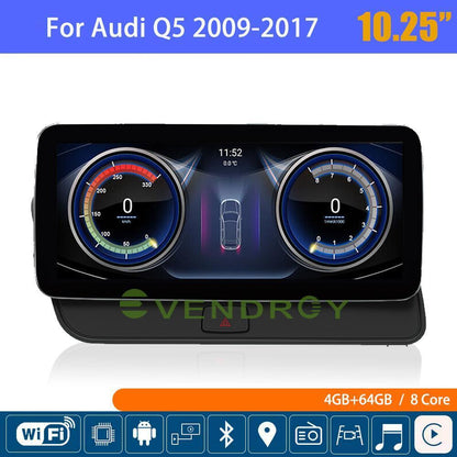 10.25"Car GPS Navigation Radio StereoPlayer For Audi Q5 2009-2017 CARPLAY 4G+64G