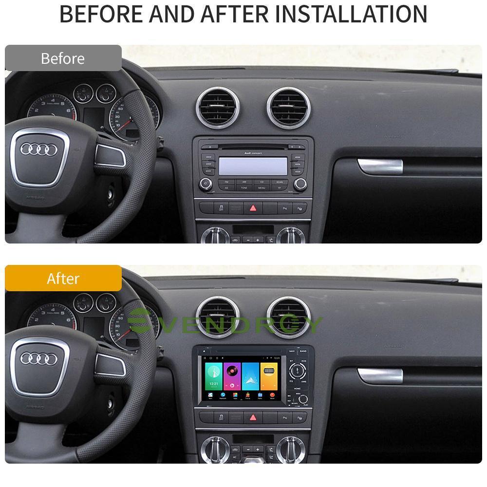 7"For Audi A3 2004-2012 Car GPS Navigation Radio Stereo Head Unit carplay