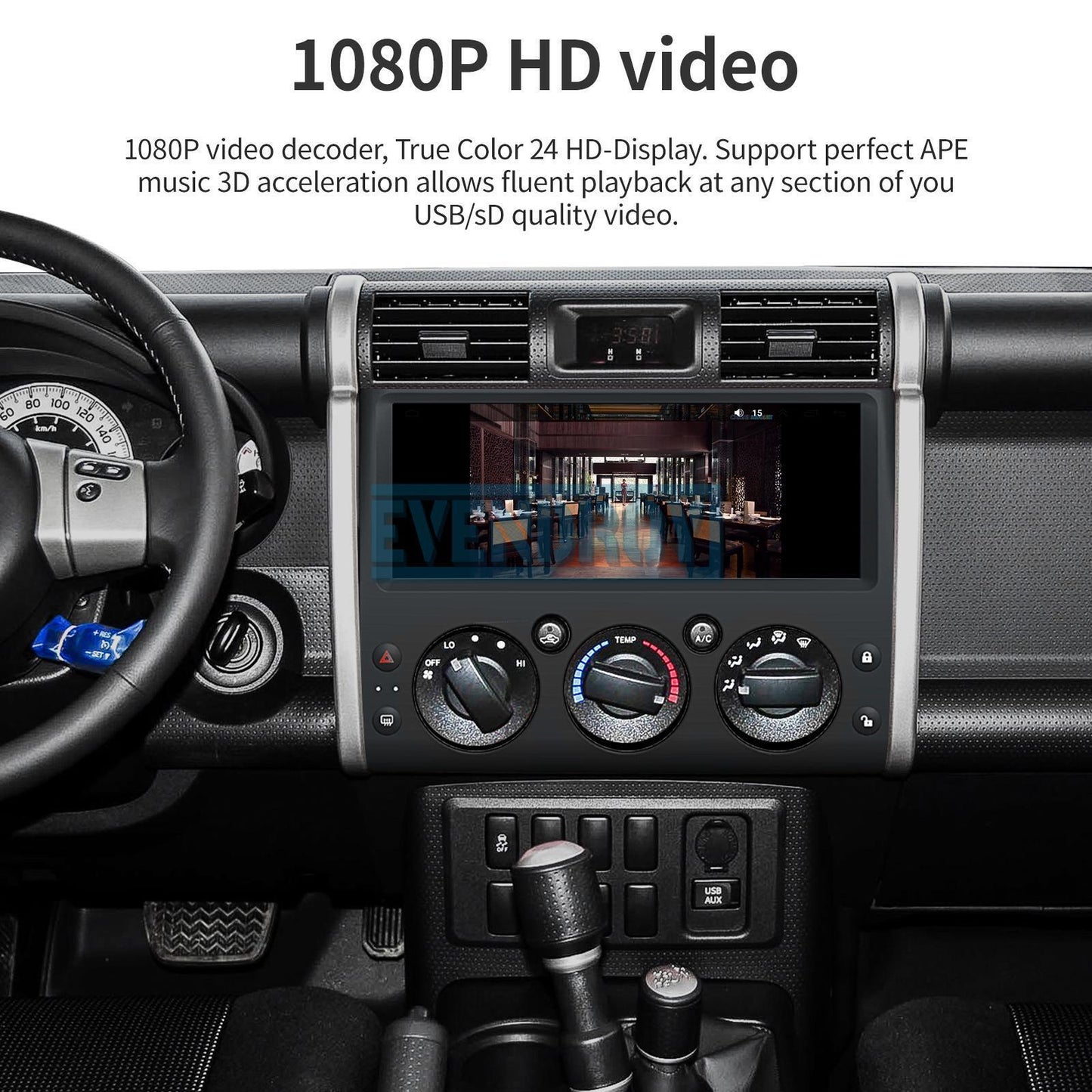 12.3" For Toyota FJ Cruise 2+32G Touch Screen Player Car Radio Stereo GPS Naviga