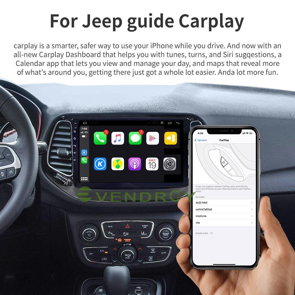 For Jeep Compass CarPlay 2017-2022 Car Stereo Radio GPS Navi WiFi touch screen