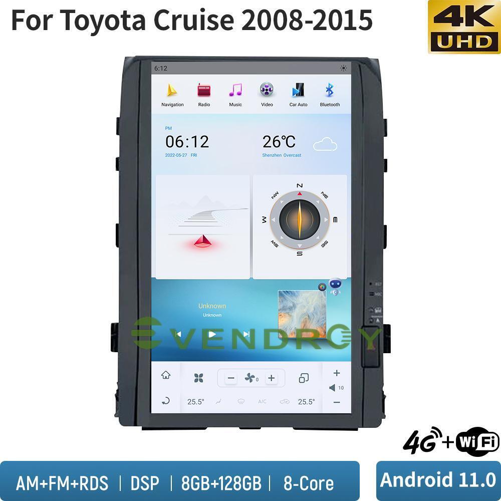 16" 8+128G Car GPS Navigation For Toyota Cruise 2008-2015 Stereo Radio Head Unit