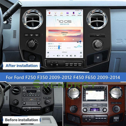 Android 11 Tesla Style Full Screen GPS Radio for Ford F250 F350 2009-2012 12.1"