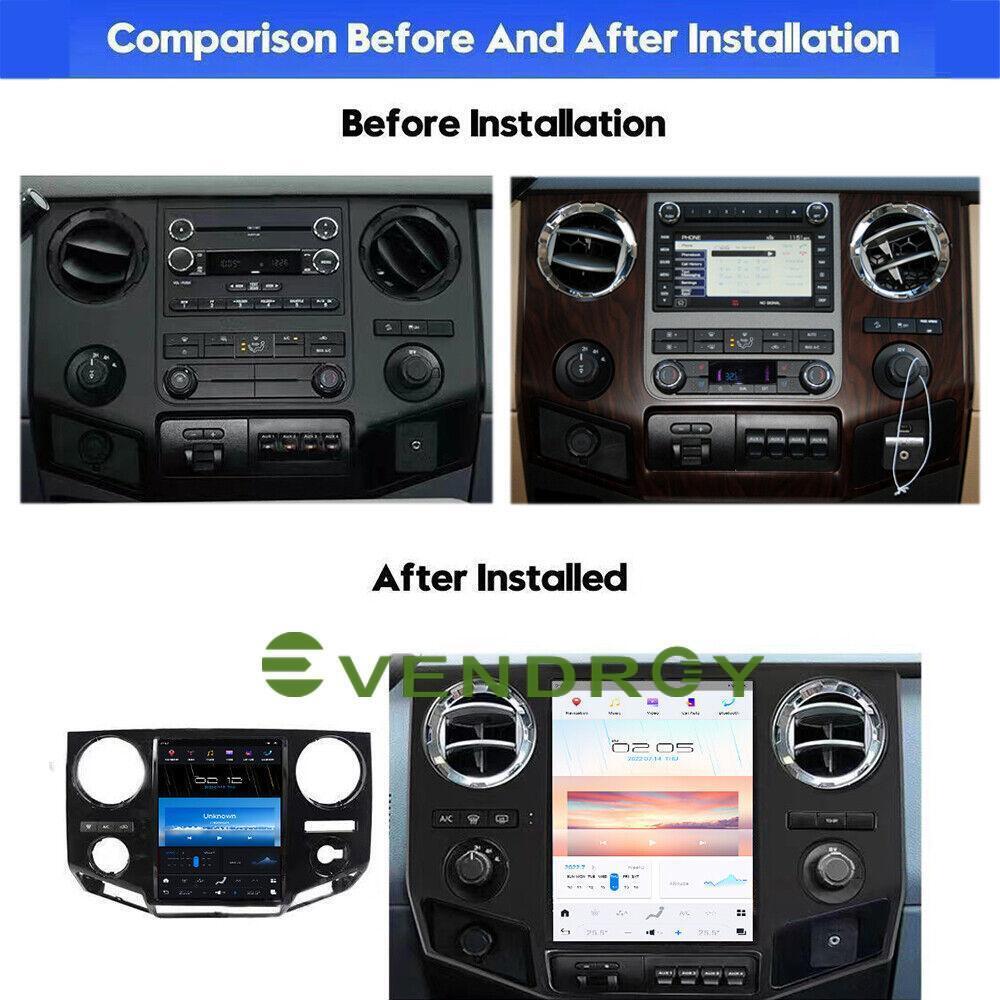 12.1" Android 11 Tesla Style Full Screen GPS Radio for Ford F250 F350 2009-2012