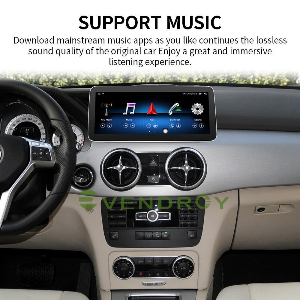 12.3" Android10 Car GPS Radio Stereo Navigation For Benz GLK X204 10-15 2G+32G