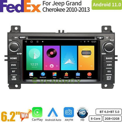 car radio navigation carplay For Jeep Grand Cherokee 2010-2013 Android11