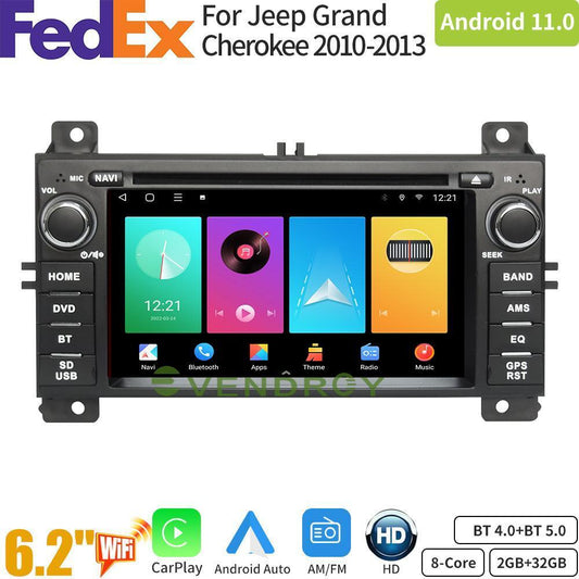 car radio navigation carplay For Jeep Grand Cherokee 2010-2013 Android11