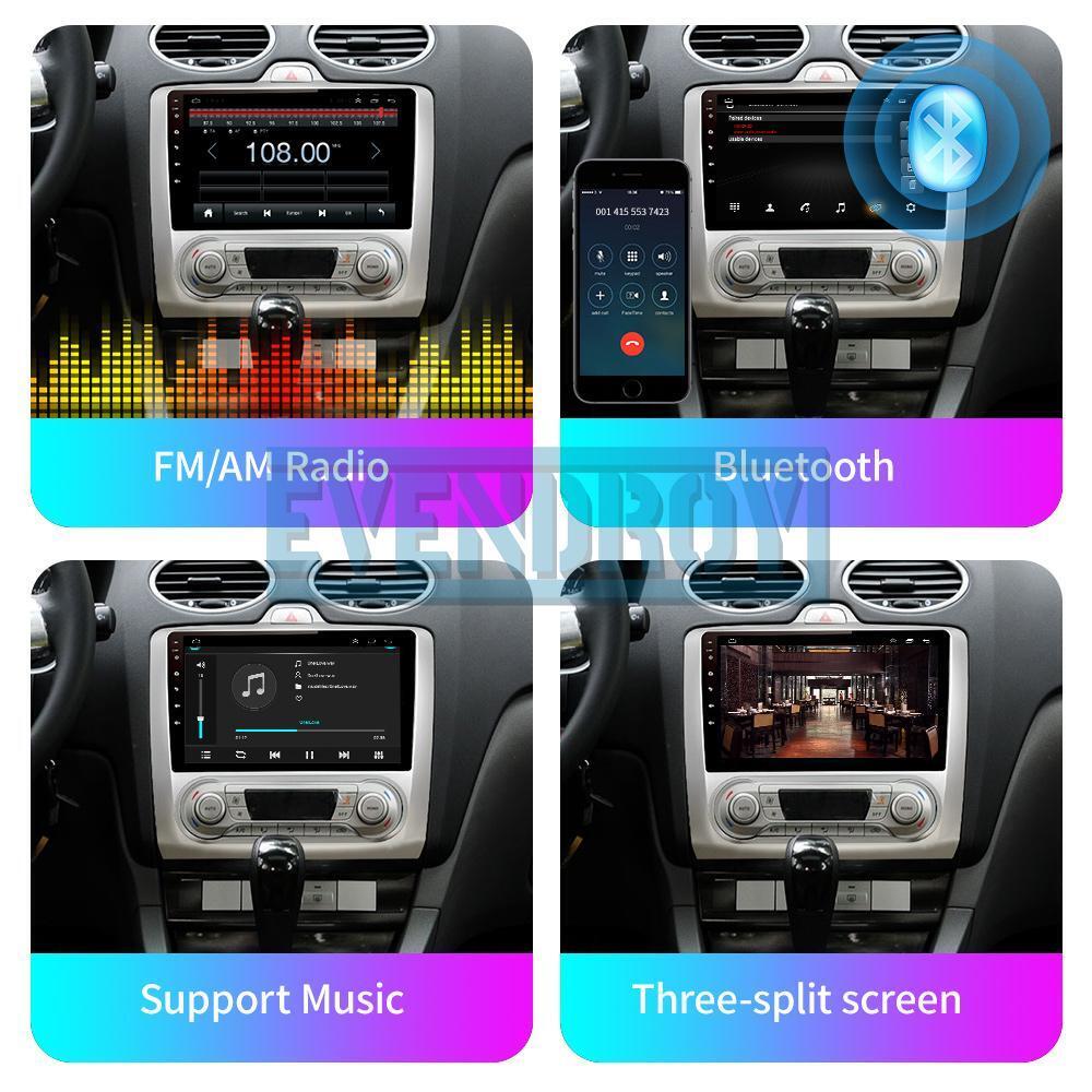 CARPLAY Car Stereo Player GPS Navi Radio navigation For Ford FocusMK2 2004-2011