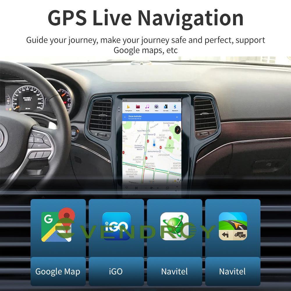 13.6"For Jeep Grand Cherokee  2011-2013 Car Radio GPS Navigation Stereo 8+128G
