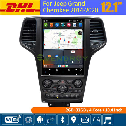 12.1" For Jeep Grand Cherokee 2014-2020 Car Navigation  GPS Radio Stereo