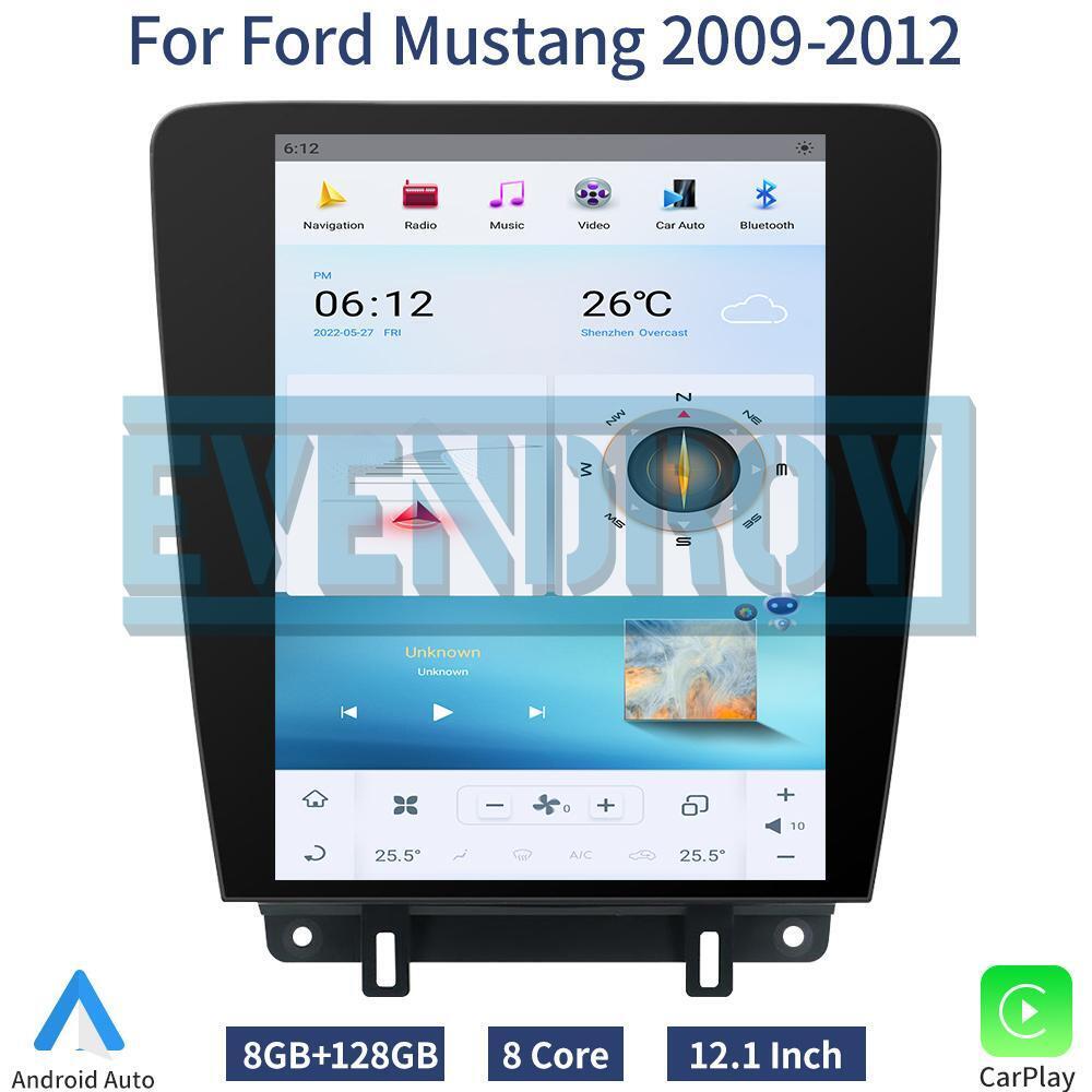 12.1" Car Radio GPS Navigation For Ford Mustang 2009-2012 Car Audio Stereo