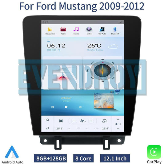 12.1" Car Radio GPS Navigation For Ford Mustang 2009-2012 Car Audio Stereo