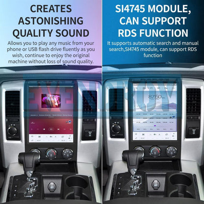 12.1" For Dodge RAM 2008-2012 Car GPS Navigation Stereo Radio  Android 11