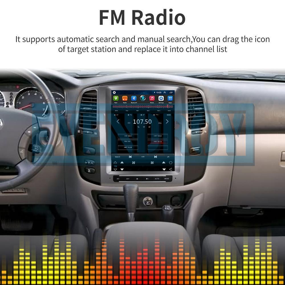 12.1" Car GPS Radio Stereo Navigation For Toyota LC100 2004-2007 carplay