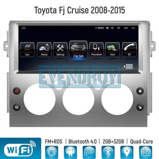 12.3" For Toyota FJ Cruise Touch Screen Player Car Radio Stereo GPS Naviga